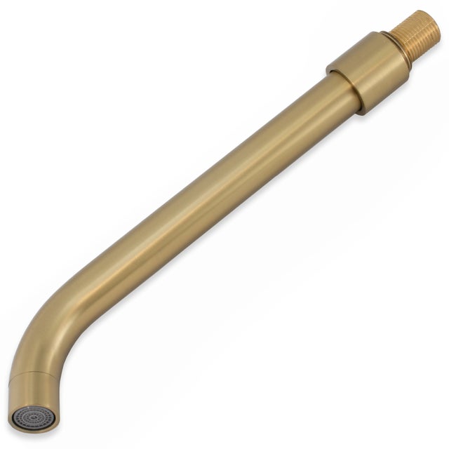 Valaz Bec rond de 26 cm en or mat avec protection PVD et filetage 1/2