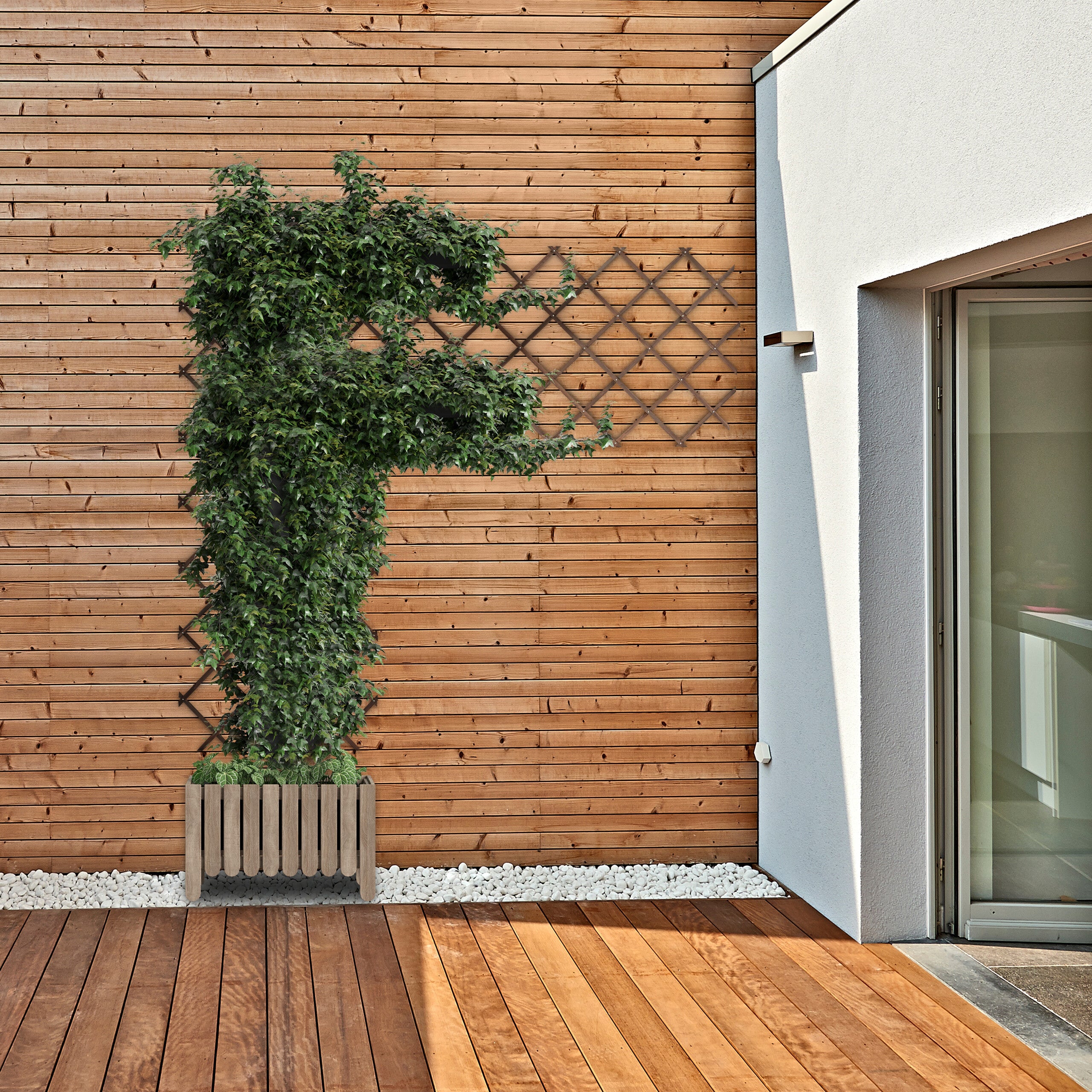 Tuteur à tomates en lot de 3, extensible, pour plantes grimpantes, 180 x 90 cm, pour jardin, balcon, marron, Relaxdays - 5