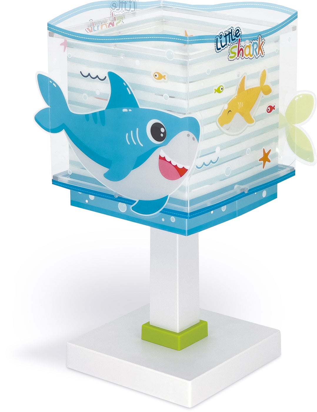 Lampe De Chevet Enfant Dalber Whale Dreams - Design Baleine Bleu Avec Double écran - Fabriqué En Espagne