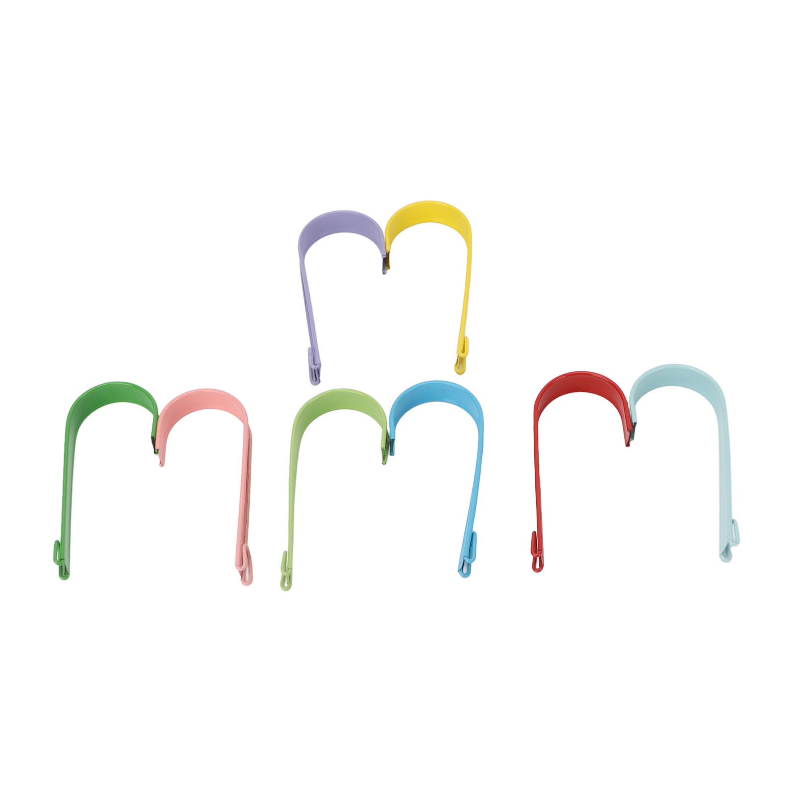 Set di 8 vasi da appendere, vasi decorativi colorati in ferro con ganci staccabili per ringhiere, recinzioni e balconi - 8