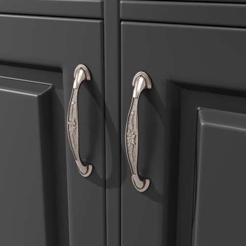 Meuble de cuisine LED 120x40x180 cm, buffet de rangement avec trois portes, 3 tiroirs et 3 porte, pour salon/cuisine, noir - 8