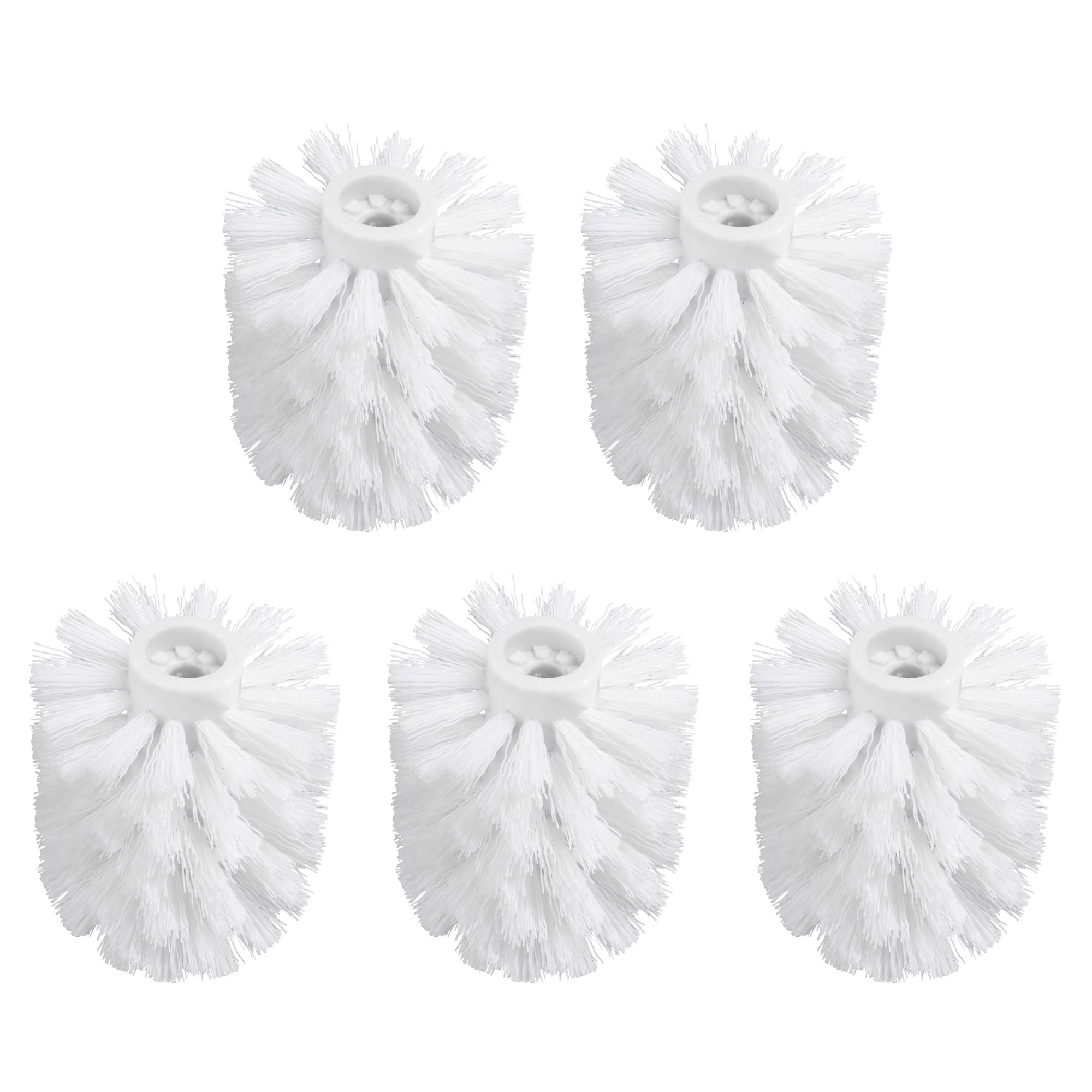 Set de brosses WC RONDO 2 récipients verre cristal satiné, brosses chrome