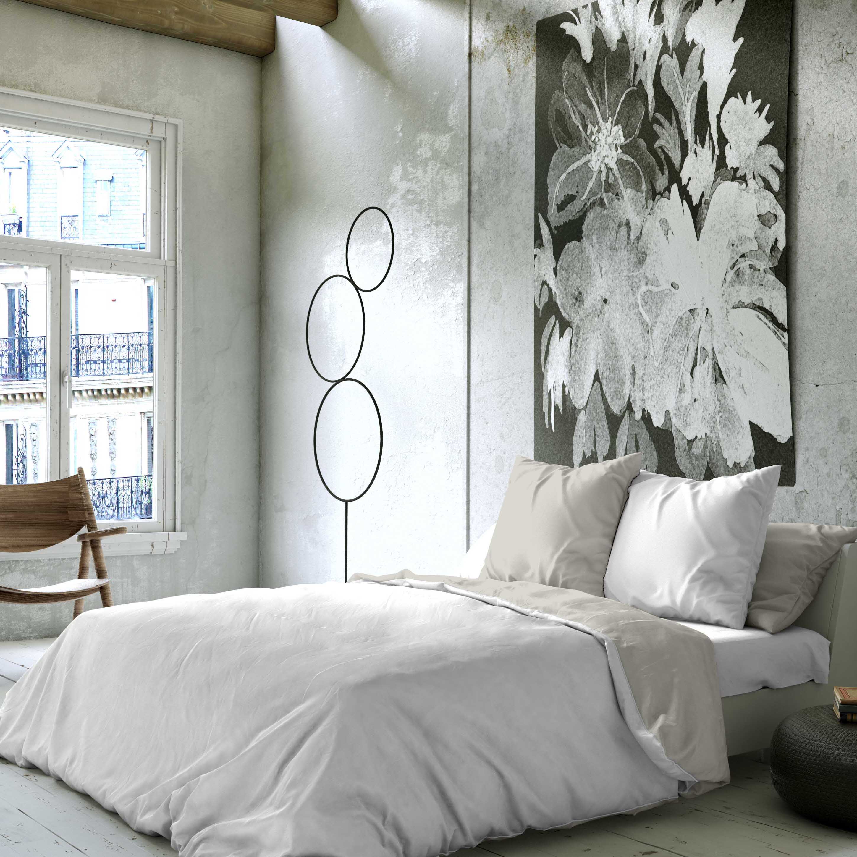 CAPA DE EDREDÃO BICOLOR REVERSÍVEL CINZENTO PÁLIDO 84/ BRANCO 100% ALGODÃO CAMA 105 - 4