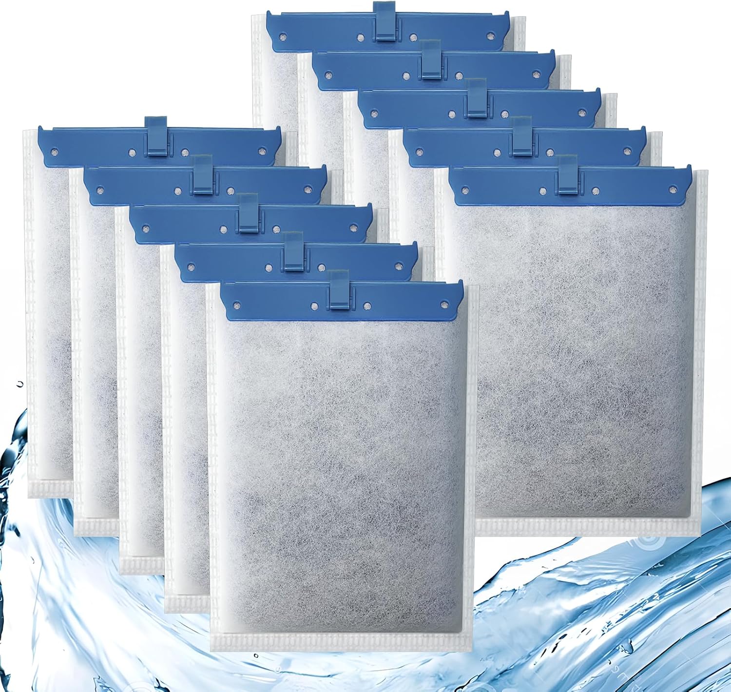Ersatz-Filterkartuschen Für Tetra Whisper Filter – 10 Stück, Mit Aktivkohle, 11,5x17 Cm