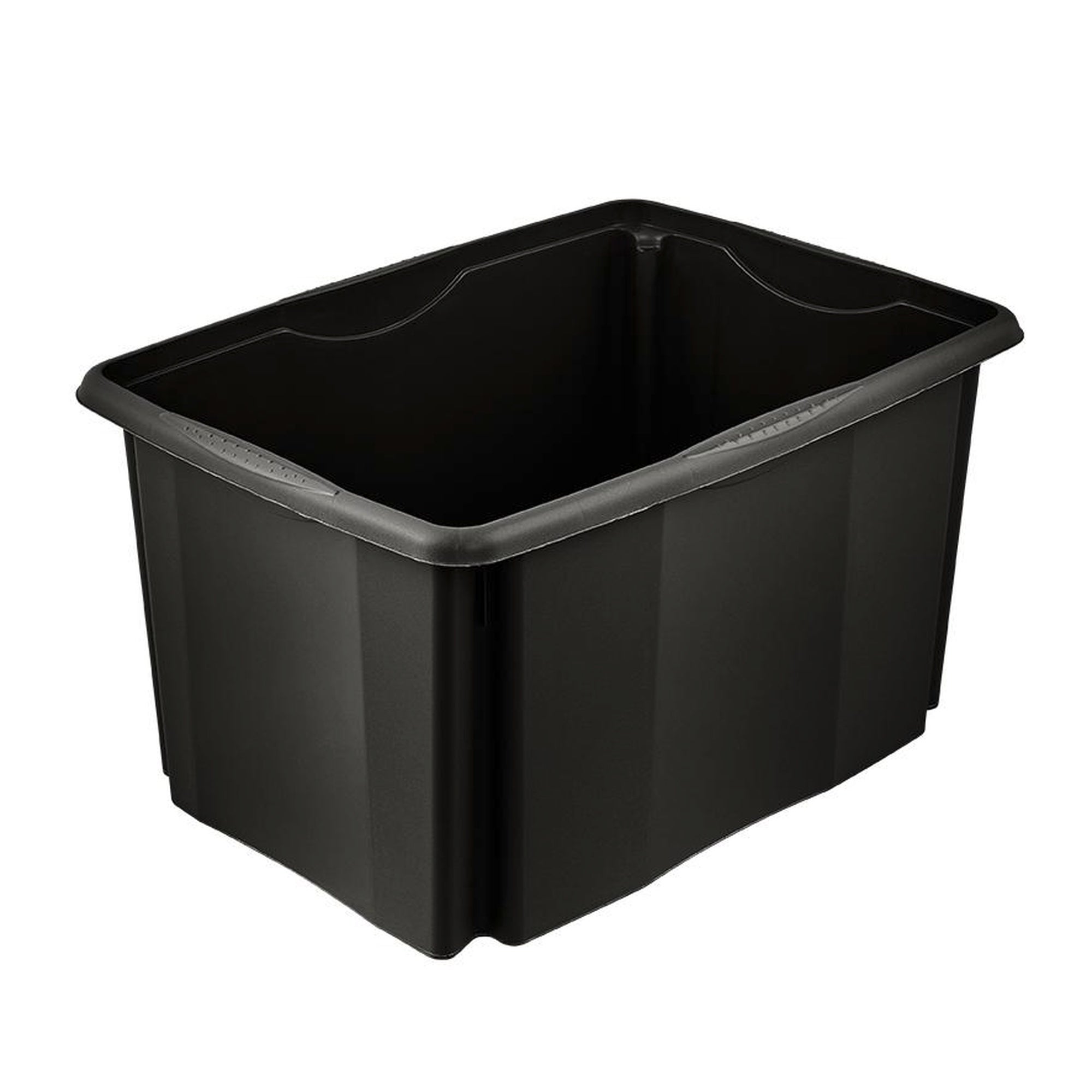 Grand Bac en plastique 45 litres Noir Leroy Merlin — free download