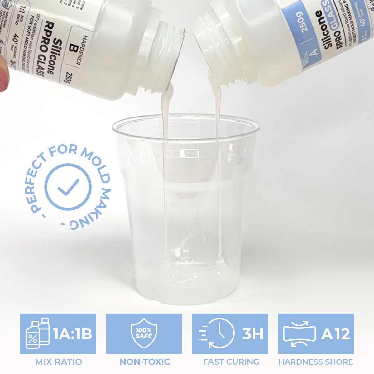 Gomma Siliconica R PRO Fast 1:1 - Per Stampi, 1kg, Catalisi Rapida - Foto 7