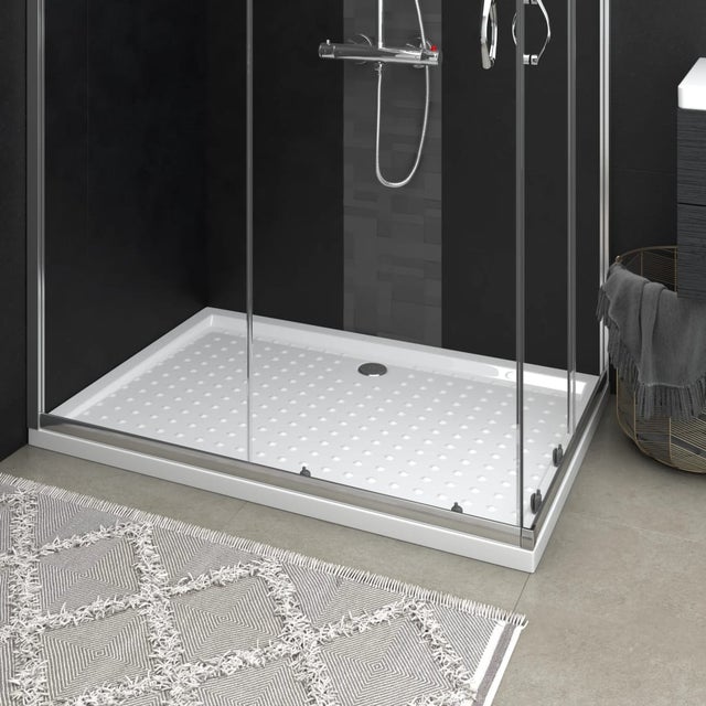 Maison Exclusive - Base de chuveiro com pontos 80x120x4 cm ABS branco