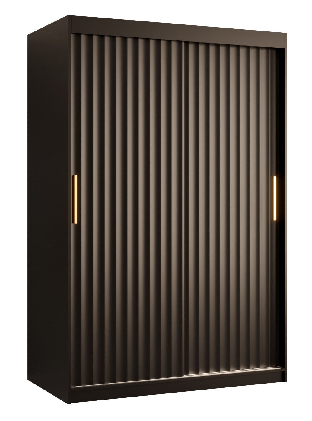 Szafa przesuwna garderoba RIFLO WAVE 1 120 x 62 x 200 cm Czarny - Abiks Meble