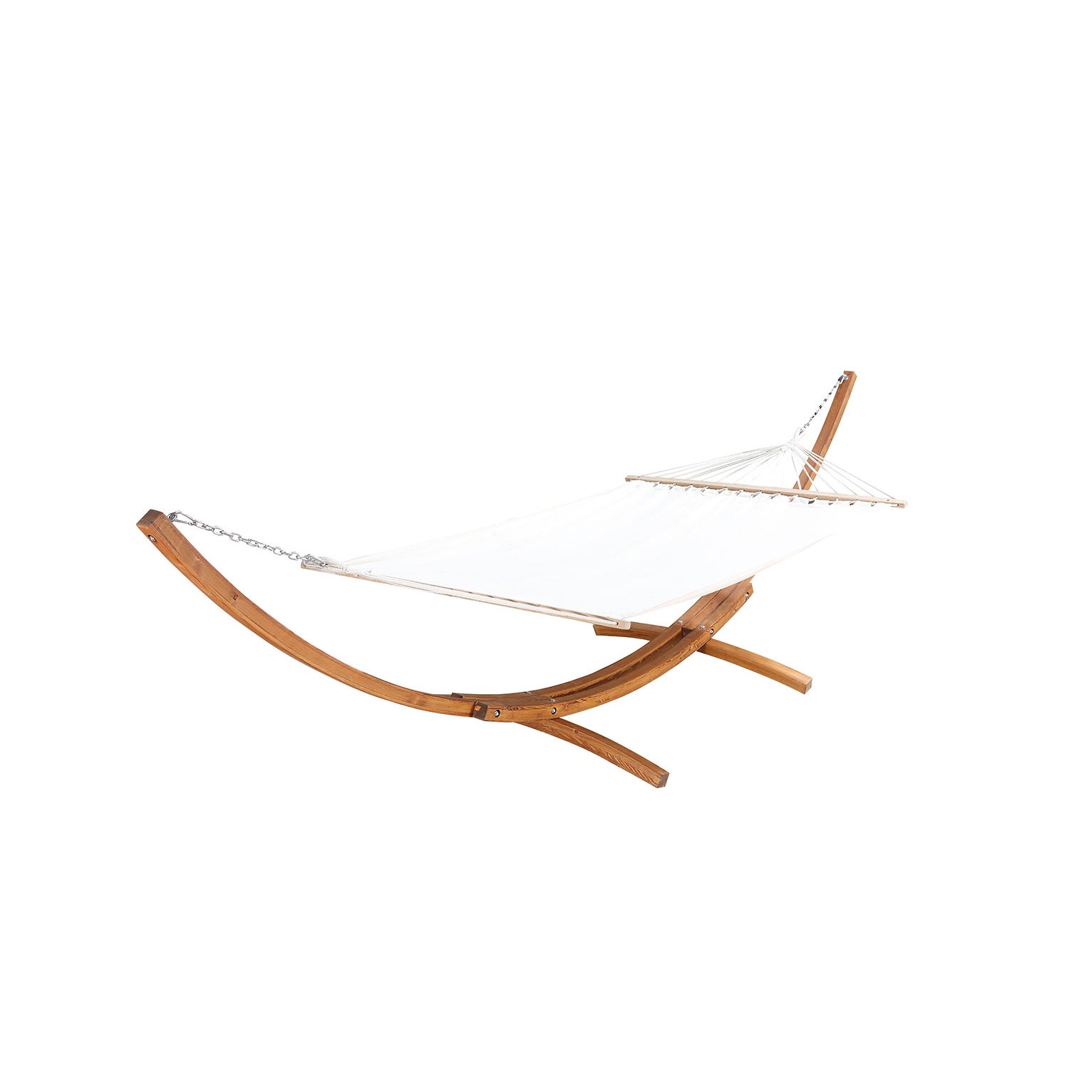 Hamac sur support 3,15 m en bois écru LAGOA - 6