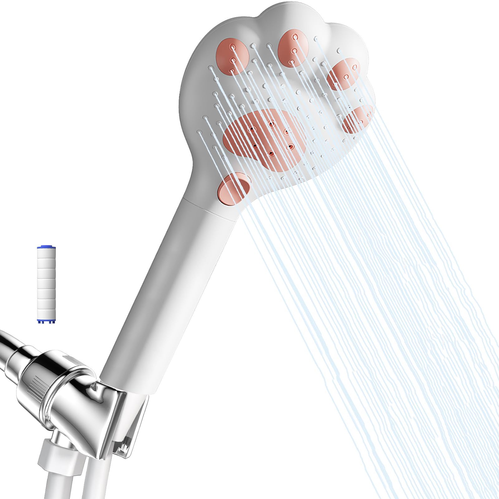 Douche électrique portable, pommeau de douche d'extérieur rechargeable, douche électrique pour