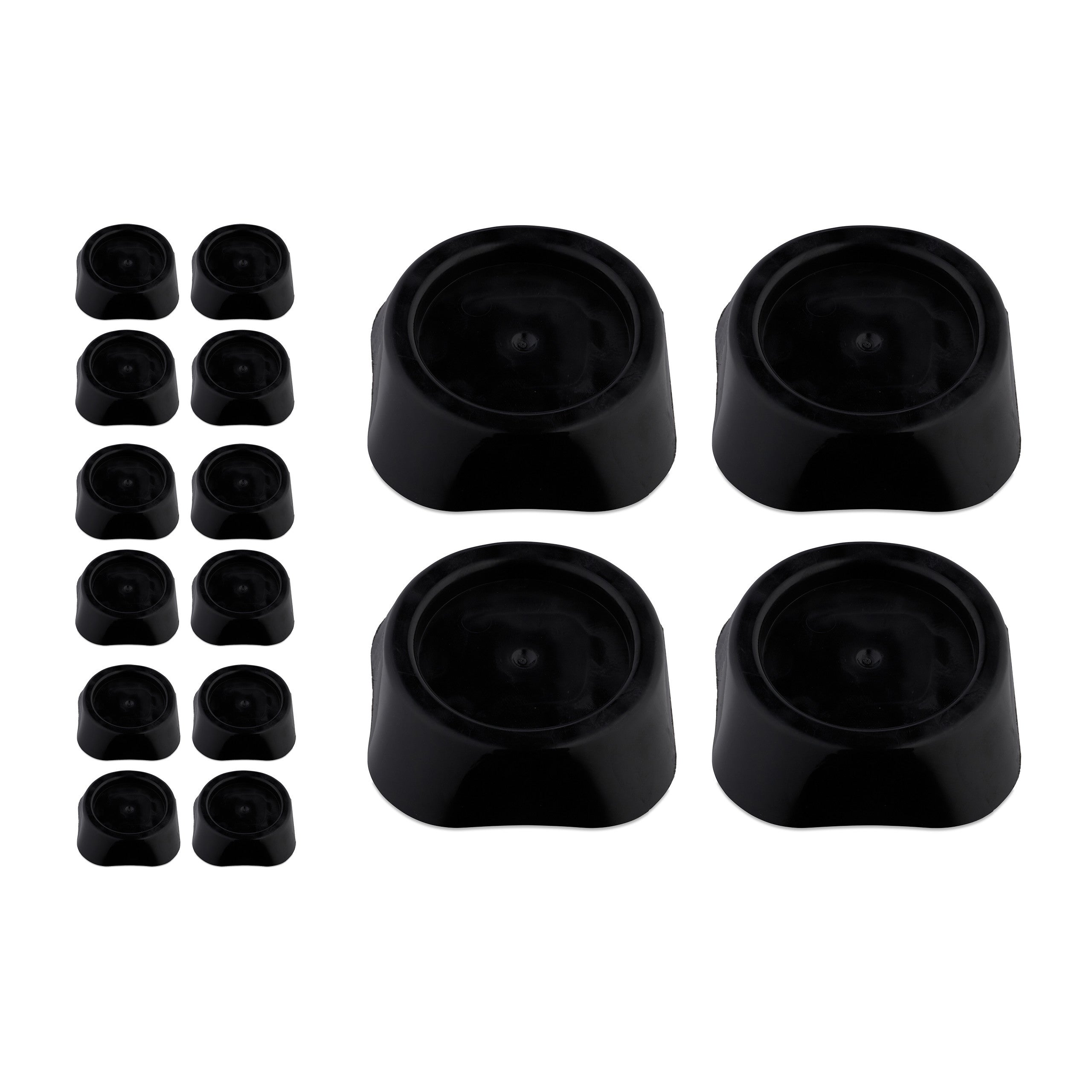 Lot 4 Pieds Anti-Vibration Caoutchouc D34xH19mm - Tampons Amortisseurs Pour Enceintes, Amplis HiFi, Guitare, Subwoofer