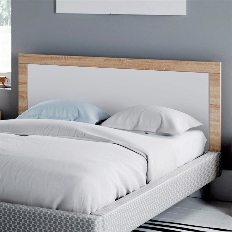 Buyqualia Cabecero para Camas de 135 y 150 cm en Color Cambrian-Blanco (Largo 155 / Alto 60 / grossor 3 cm) - 4