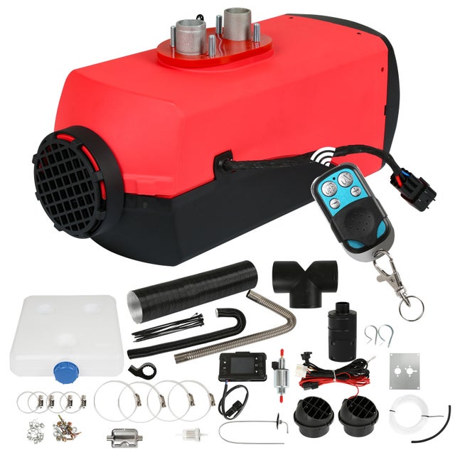 Chauffage diesel stationnaire 8KW - Chauffage à air diesel 12V/24V CC avec télécommande et écran LCD - Chauffage d'habitacle pour voiture, camping-car