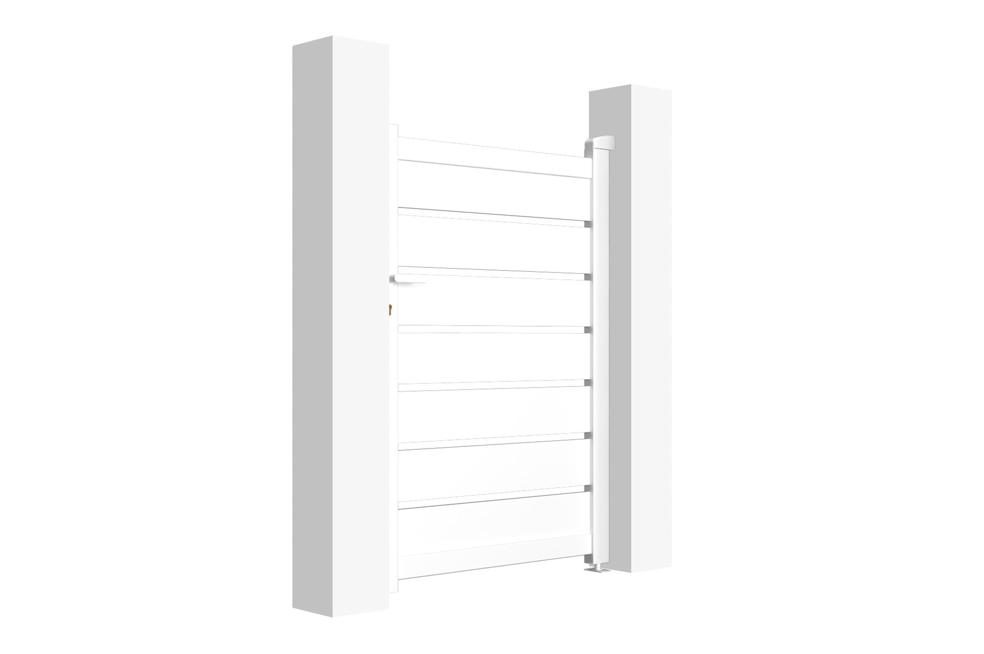 Portillon 1m VOGEL H.140cm aluminium blanc - 4