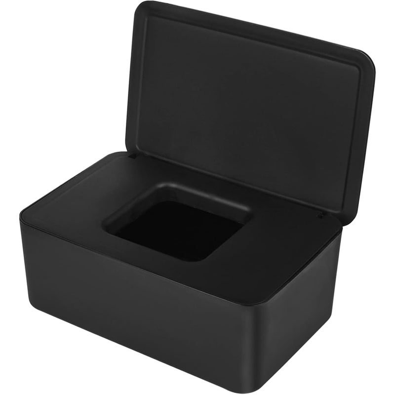 Etui na chusteczki, chusteczki nawilżane, ręczniki itp. - 1 szt., czarne, 20,5 × 12 × 10 cm