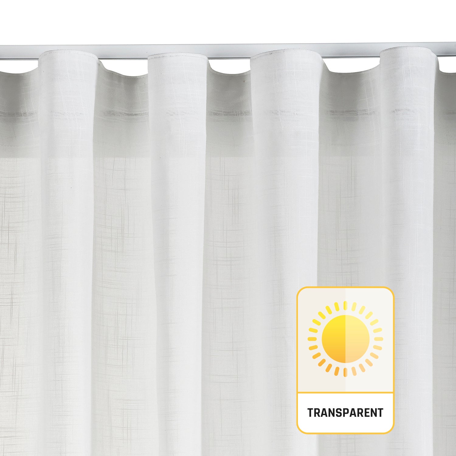 Tende In Lino, Tende Semi-trasparenti, Tende Per La Privacy Per Camera Da Letto Soggiorno 132 X 274 Cm Avorio Set Da 2 97348881