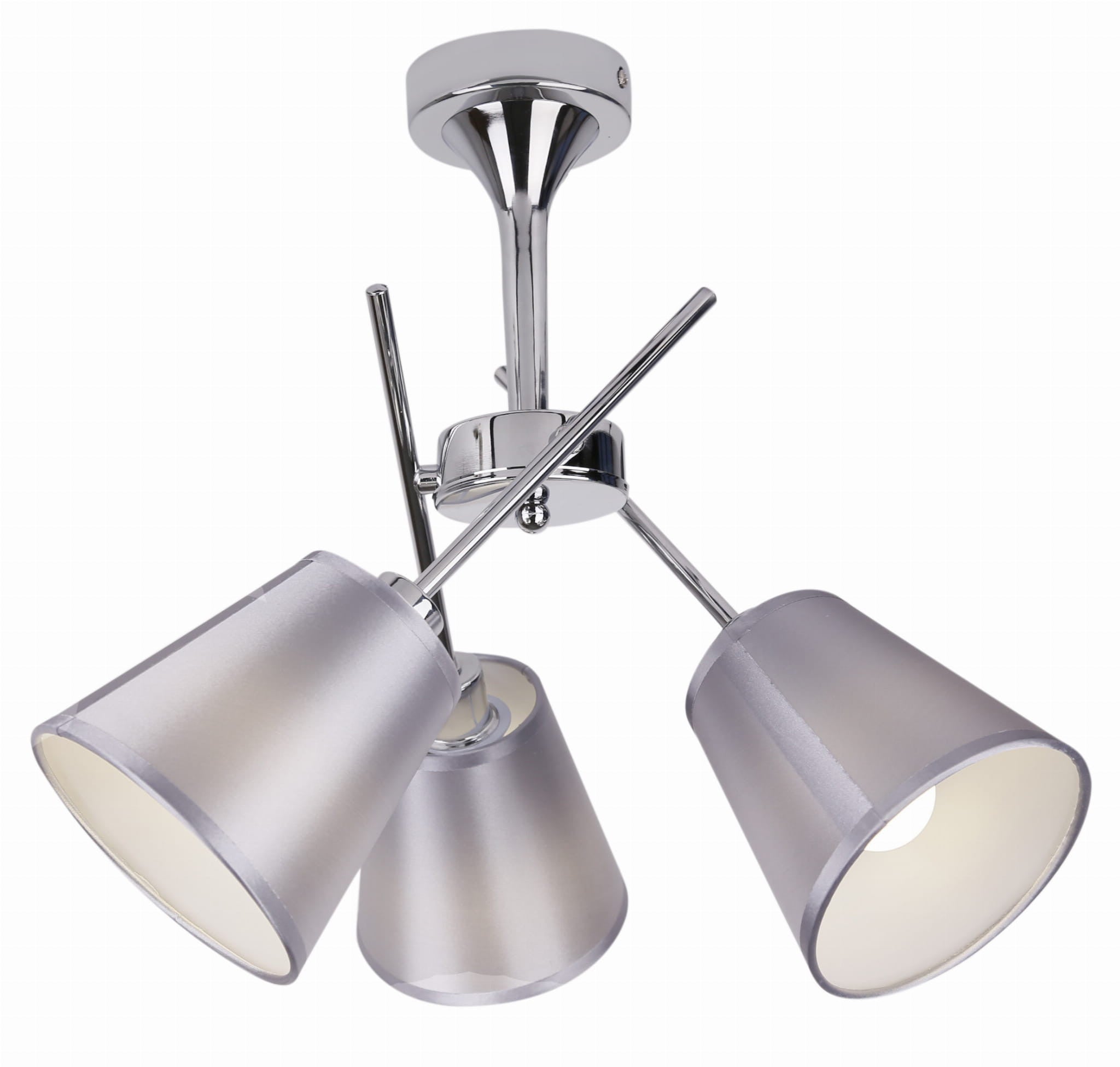 Lampa wisząca VOX chromowana srebrna 3 x E14 x 40W wym: 36 x 50 x 50 cm Candellux
