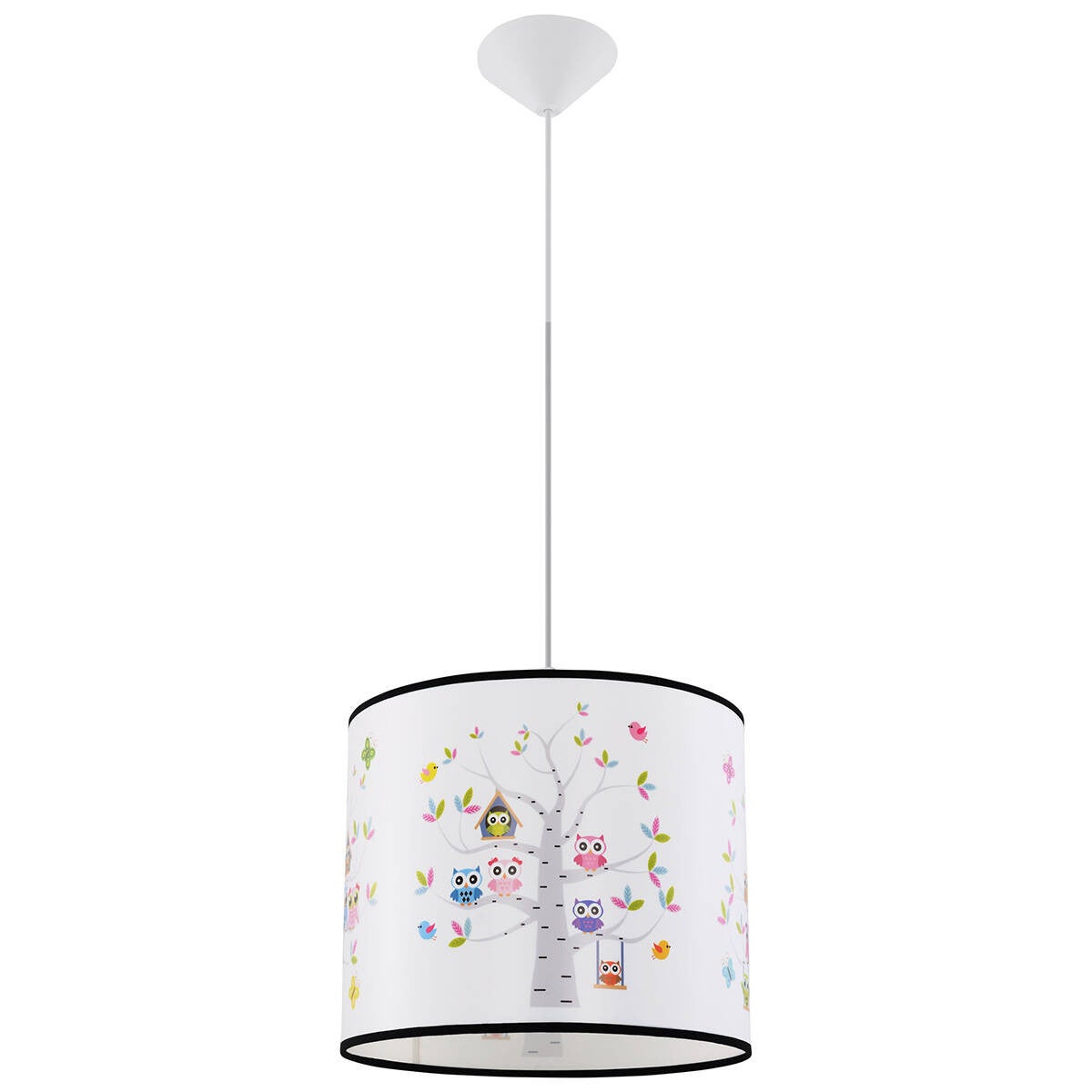 Lampa wisząca Owls wielokolorowy 1xE27x15W dziecięca wym: 82 x 30 x 30 cm tworzywo sztuczne Sollux Lighting