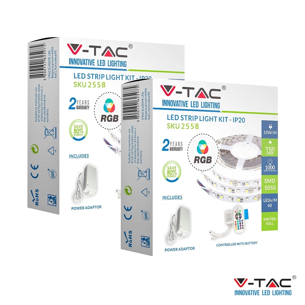 STRISCIA A LED SMD 5050 RGB IP65 5 METRI BOBINA CONTROLLO - Foto 4