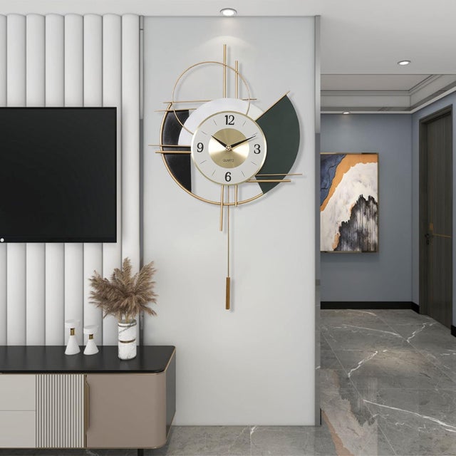 Horloge Murale Design Moderne Pendules Murales Silencieuses Style Nordique Décorative Grande Horloge Murale Créatif Minimaliste Pendules