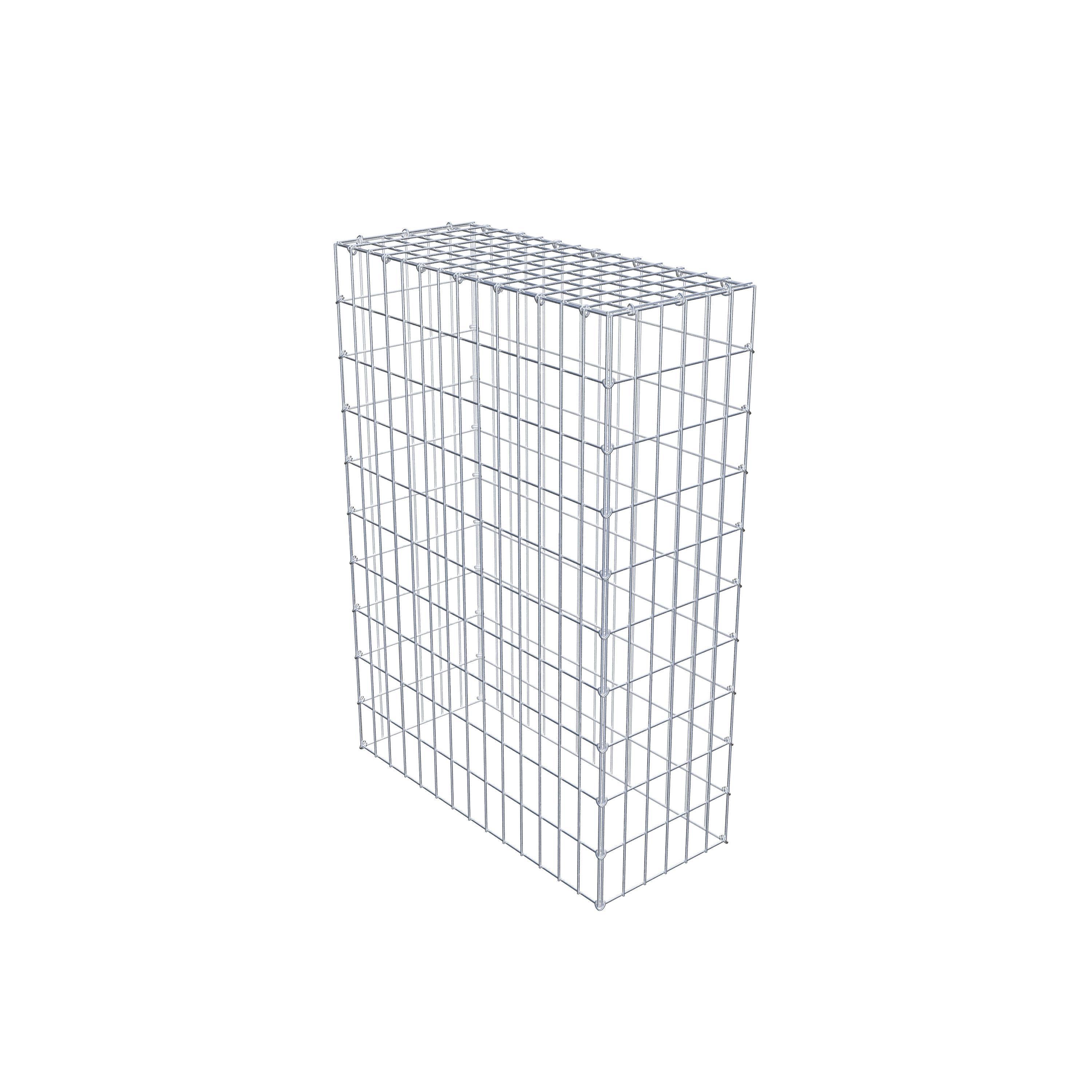 Gavión para apilar en acero galvanizado 100x70x30cm (LxAxP), malla 5 x 10cm, Anillo en C, sin rejilla inferior - 6