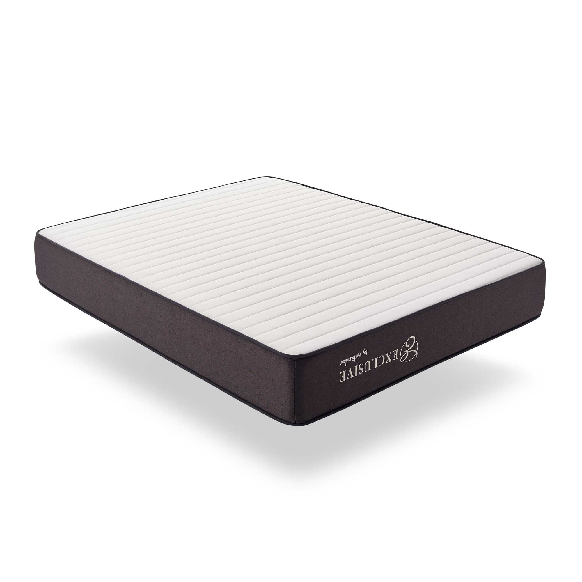 Matelas Exclusive 160x200 cm - Hybride - Ressorts Ensachés + Mousse à mémoire HR + Blue Latex - Épais 26 cm - 7 Zones - Reversible - Haut de gamme - 4