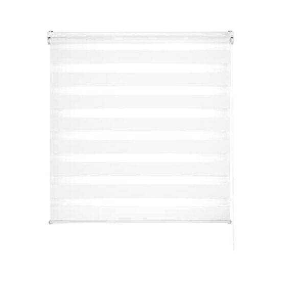 Blindecor lira | estor enrollable noche y día - medidas estor: 130x180 - medidas tela estor: 127x175 - estor blanco roto