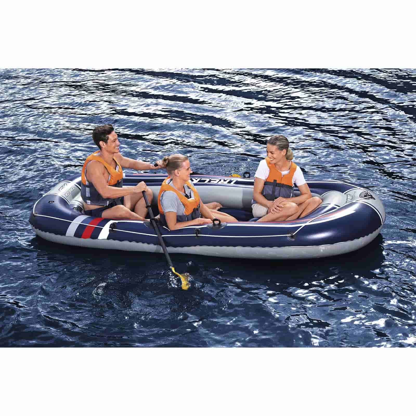 Bateau pneumatique Bestway Hydro-Force™ Treck x 3 de 307x 126 x 39 cm avec une capacité maximale de 270 kg, comprend 2 rames de 124 cm - 2