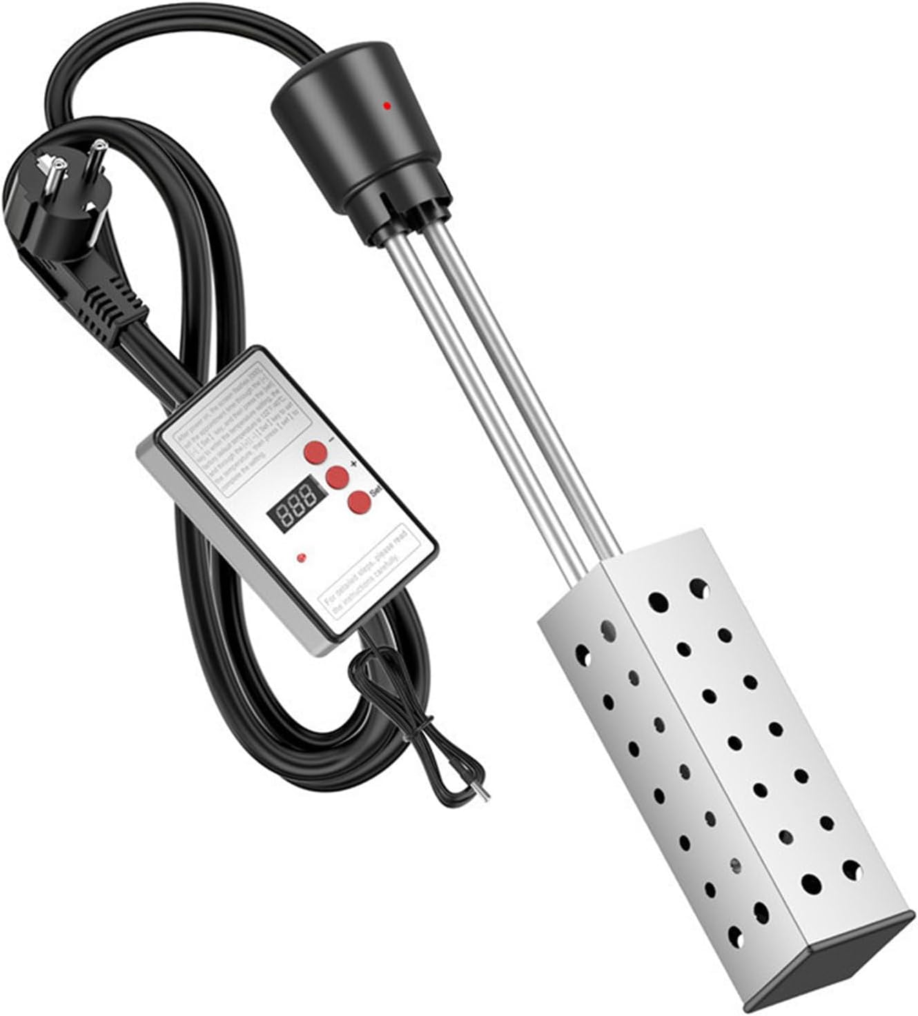 Podgrzewacz wody zanurzeniowy 2500 W, podgrzewacz basenowy z termostatem i cyfrowym wyświetlaczem temperatury