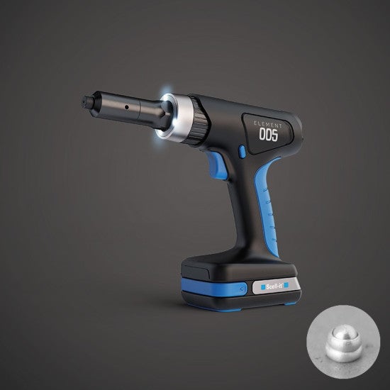 Pistolet à Rivets électrique Sans Fil - 2 Outils Avec Batteries - Automatique, Sans Balai