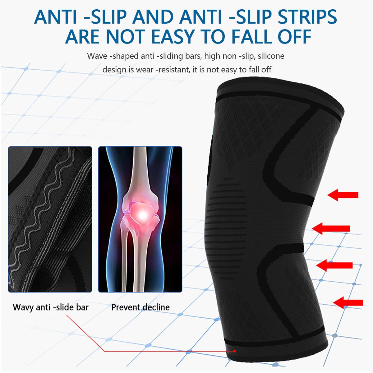 Genouillère Genouillère Sport Genouillere,Genouillere Arthrose Genou Genouillères pour Femmes/Hommes,Soutenir l'arthrite,les douleurs articulaires - 2