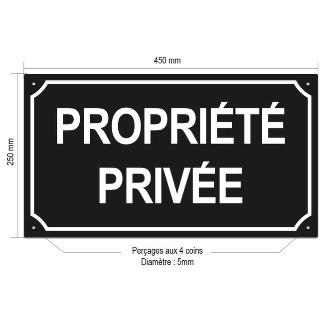 Aluminum Dibond 3mm Sign AUA SIGNALETIQUE - Panneau Propriété Privée Entrée Interdite - 450 Mm 450mm Aluminium Dibond Sign Aluminum Dibond 3mm Sign AUA SIGNALETIQUE - Panneau Propriété Privée Entrée Interdite - 450 Mm 450mm Aluminium Dibond Sign