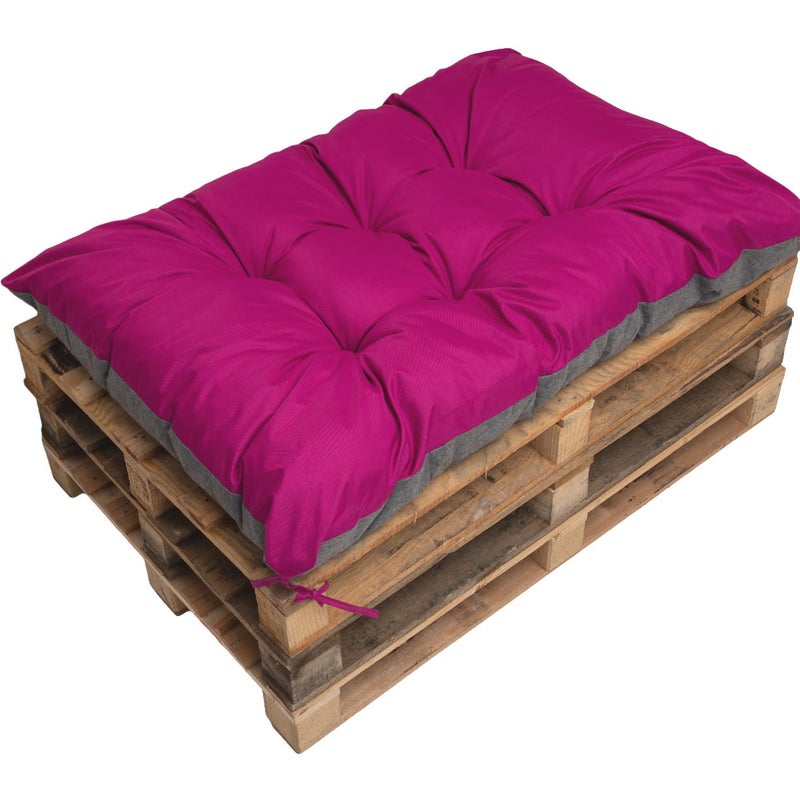 Poduszka ogrodowa na paletę 120x80cm poduszka na meble ogrodowe różowa, poduszka na balkon taras, poducha ogrodowa na meble z palet