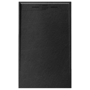 Receveur Résine 120 x 90 Façon Ardoise Noir