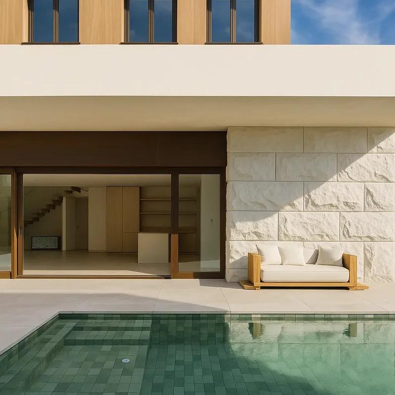 Pack 4 paneles decorativo pu 3d efecto piedra 120x60 cm (2.88m2) blanco caliza - petra@ poliuretano