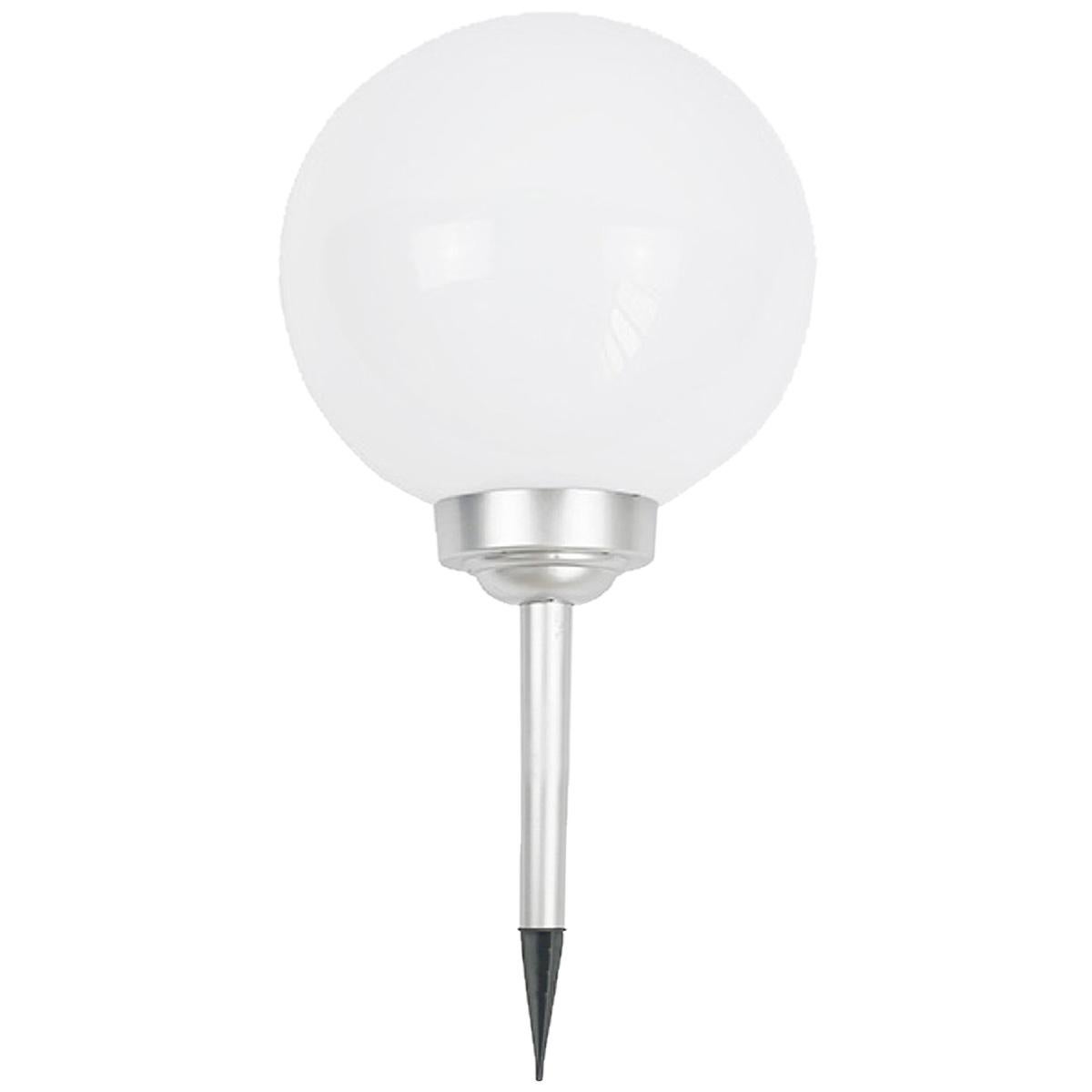 Ogrodowa lampa solarna kula mleczna średnica 30 cm - 5