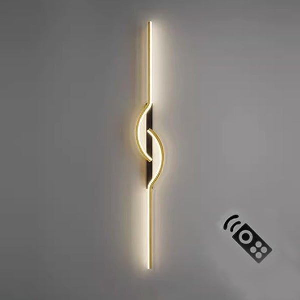 Lampa nocna LED 60 cm z pilotem, płynna regulacja jasności, odpowiednia do salonu, baru, kinkiet do sypialni