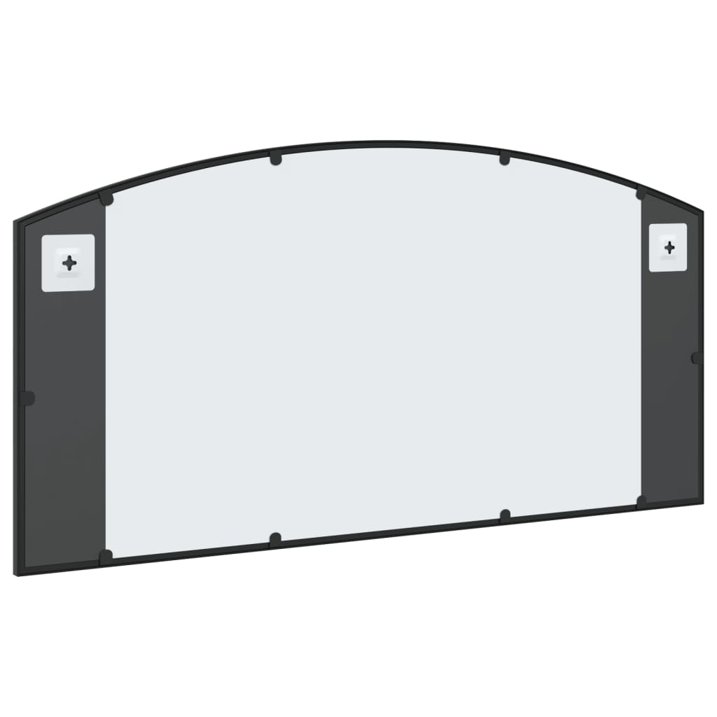 Maison Exclusive - Miroir mural noir 100x50 cm arche fer - 5