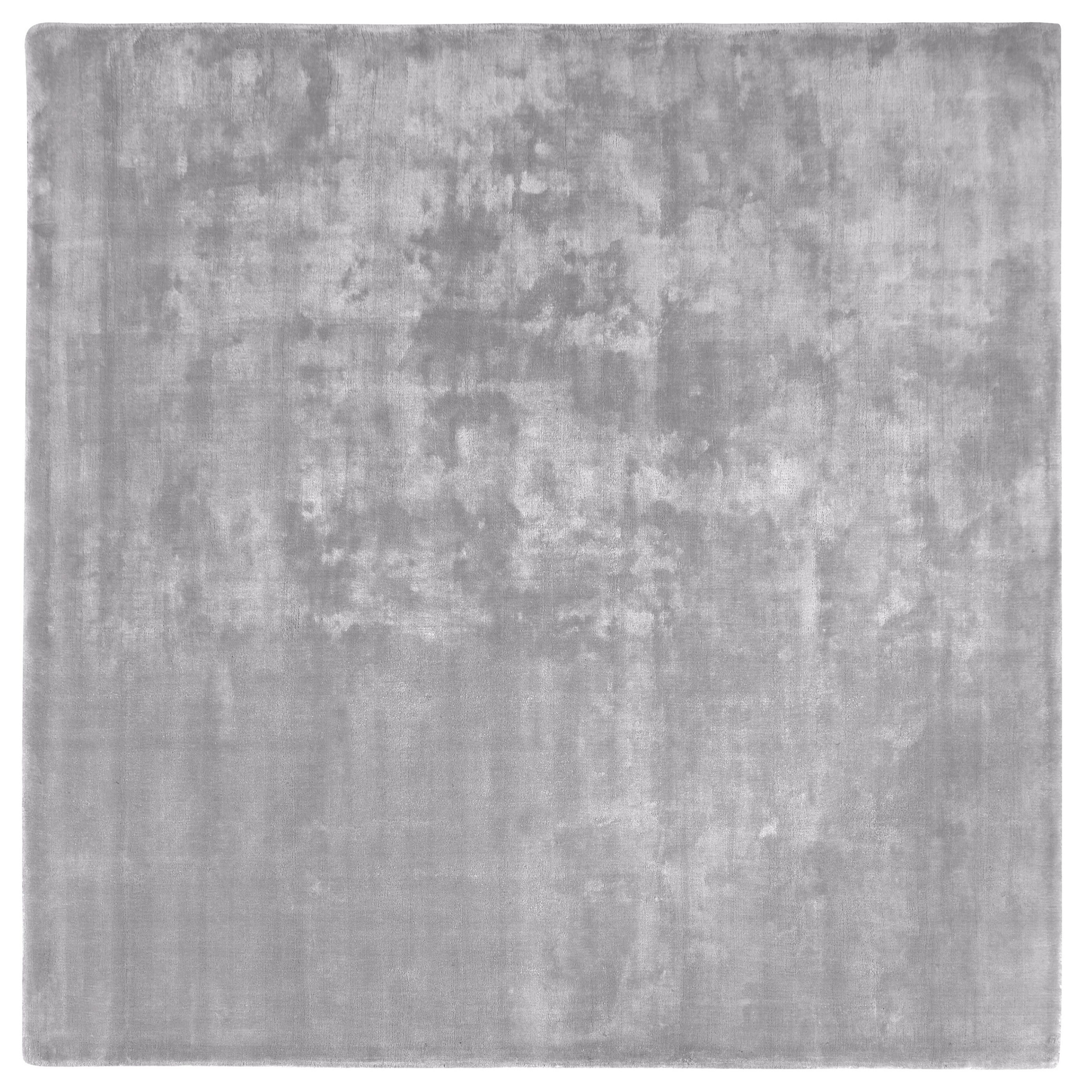 Beliani alfombra de viscosa gris claro 200 x 200 cm gesi ii