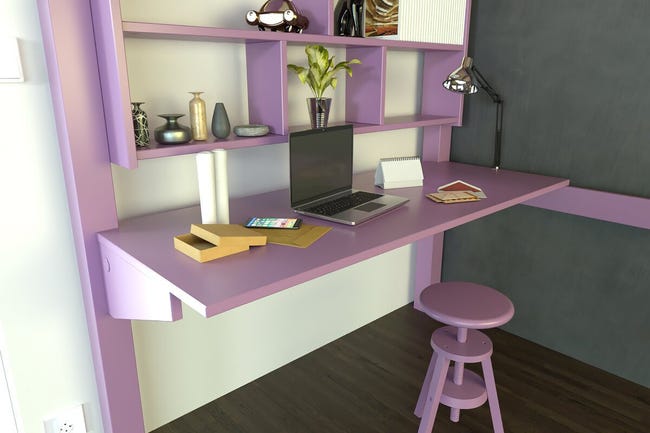 Organizer Per Scrivania Arda Oliver - Portapenne Estraibile, Design Pastello Lilla - Foto 10