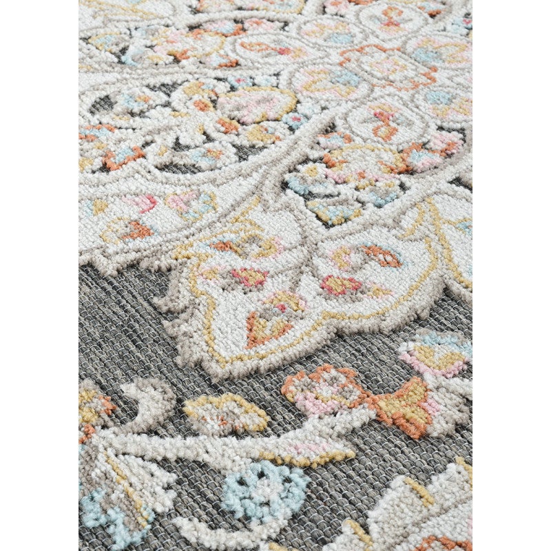 Tapis extérieur intérieur oriental multicolore - GRENADE 67 Noir - 160x230 cm - 4