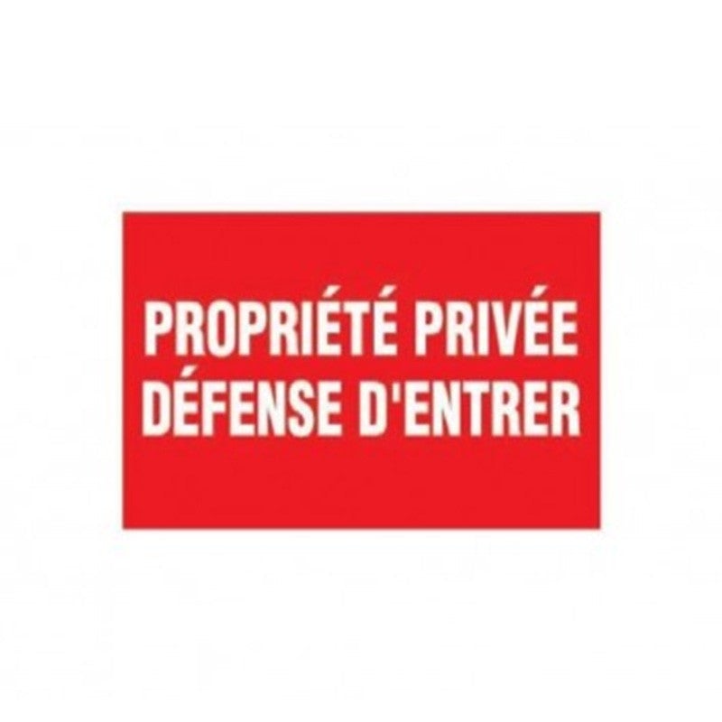 AUA SIGNALETIQUE - Panneau Propriété Privée Défense D'Entrer Circulaire - 330 Mm, Vinyl Adhésif : Buy Online At Best Price In KSA - Souq Is Now