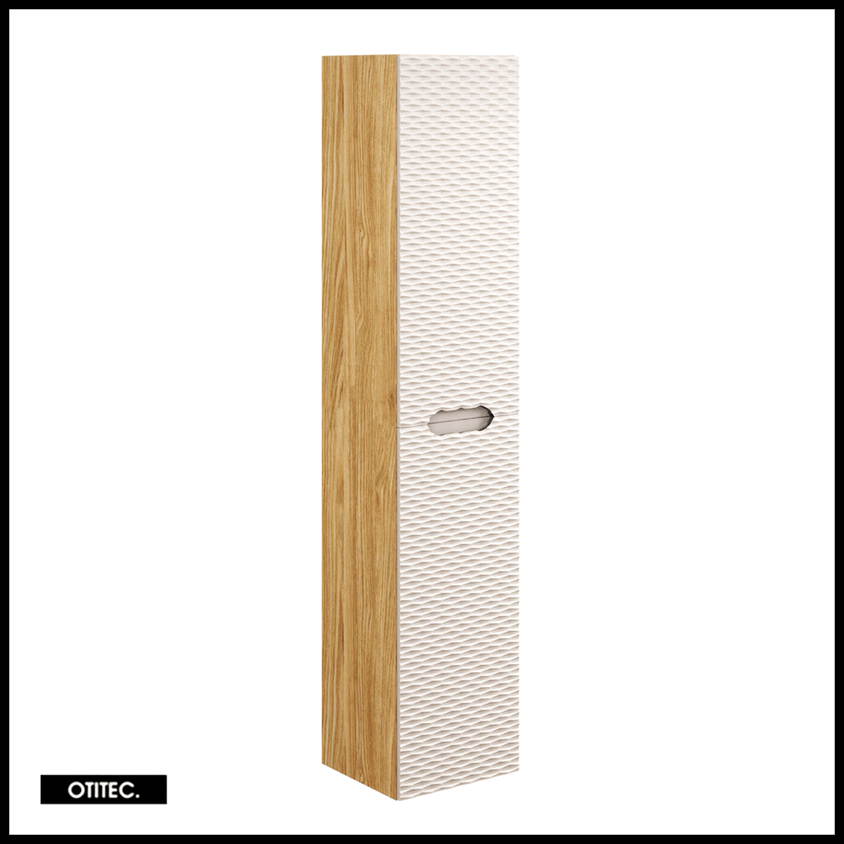 Szafka Comad łazienkowa OCEAN BEIGE 80-01-2D 35cm dąb olejowany/beżowa