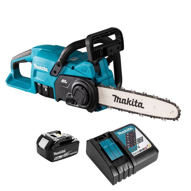 Tronçonneuse sans fil 18V Li-Ion (1x 5.0 Ah) guide 30 cm - MAKITA DUC307RTX3