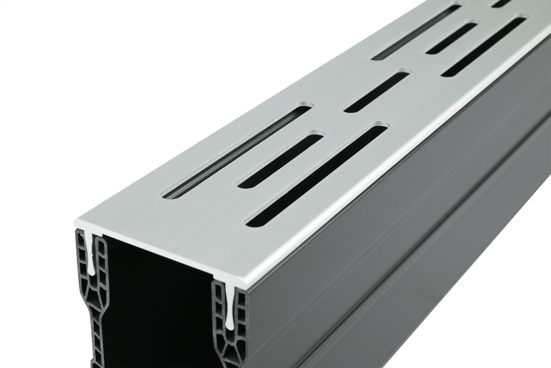Wovar Caniveau étroit Aluminium 1000 x 55 x 100 mm - Par Pièce - 2