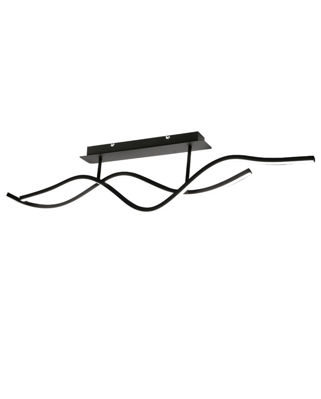 Lampa sufitowa wisząca LED Sinuo 36W, czarna, 3666-65-101 firmy Fabas Luce