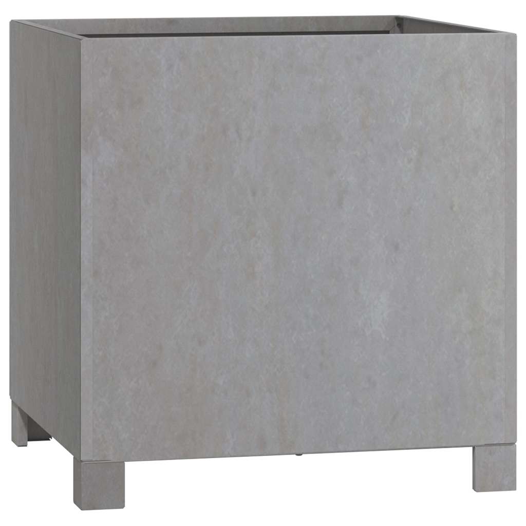 Jardinière - Bac à fleurs - Pot de fleurs avec pieds Rouillé 42x40x43 cm acier corten Couleur évolue n425l - 4