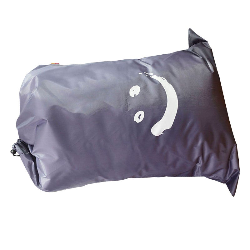 Bolsa cilíndrica de nailon para ropa sucia, gris oscuro, estampado de ...