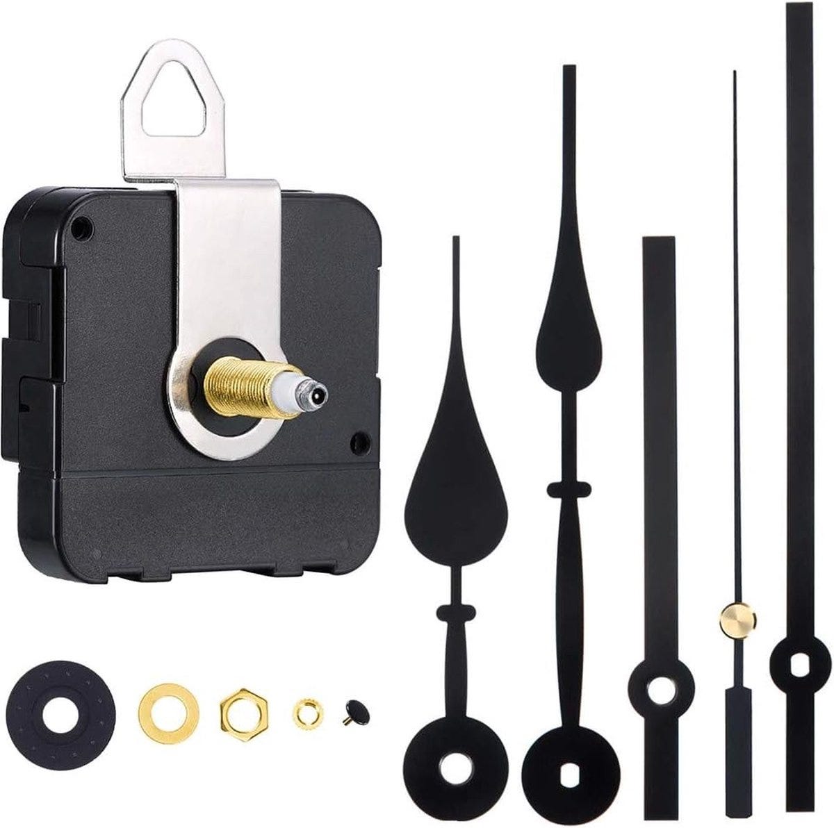 Lancette Orologio Parete 3d Kit Movimento Orologio Al Quarzo Silenzioso Con Lancette 3D - Per Fai Da Te E Riparazioni, Colore Oro Lancette Orologio 3D Oro - Foto 9