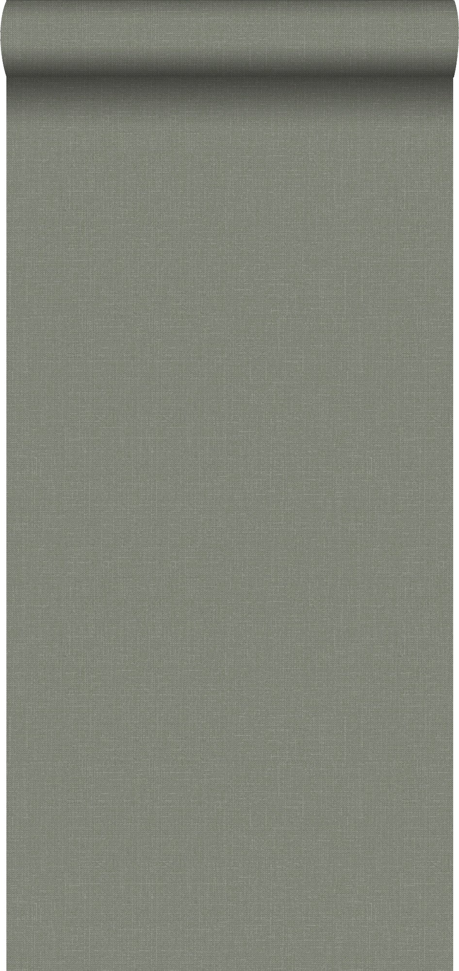 Tapeta lniana tekstura szaro-oliwkowym - 53 cm x 10.05 m - ESTAHOME